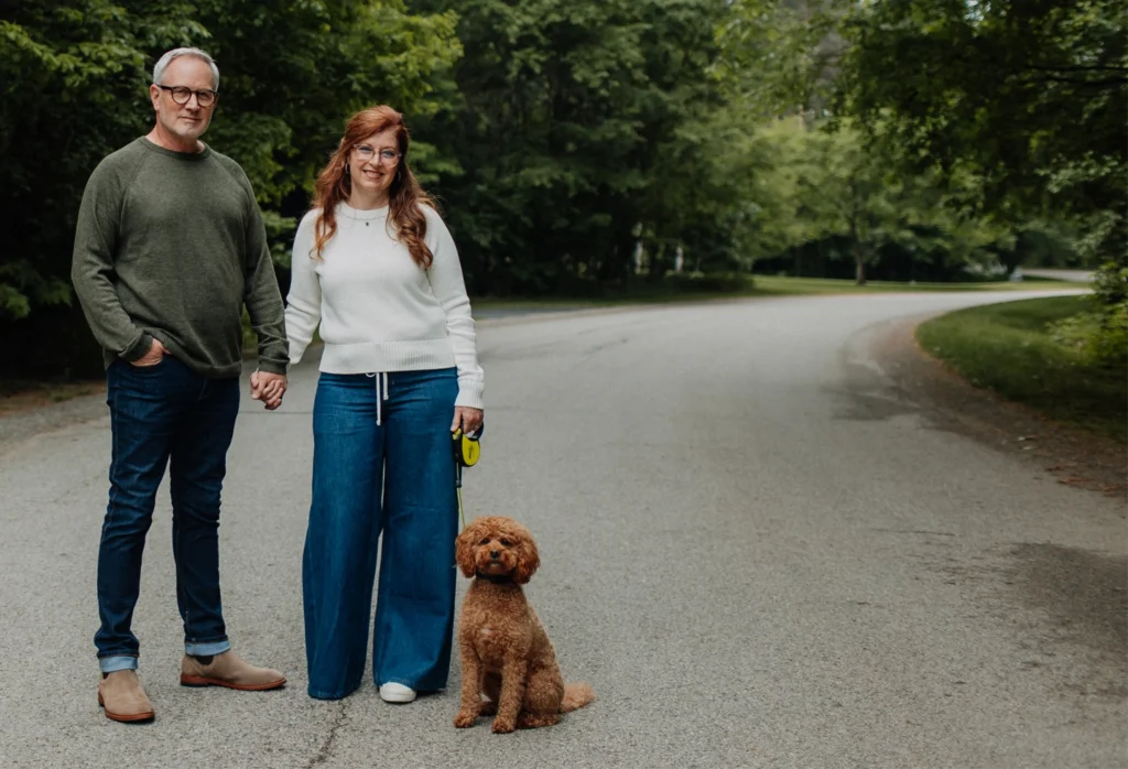 with Finn - Kristen Myers-Chatman COO & Founder Brand Builder & Donor Champion and Todd Chatman CEO & Founder Chief Growth Strategist & Fundraising Guide